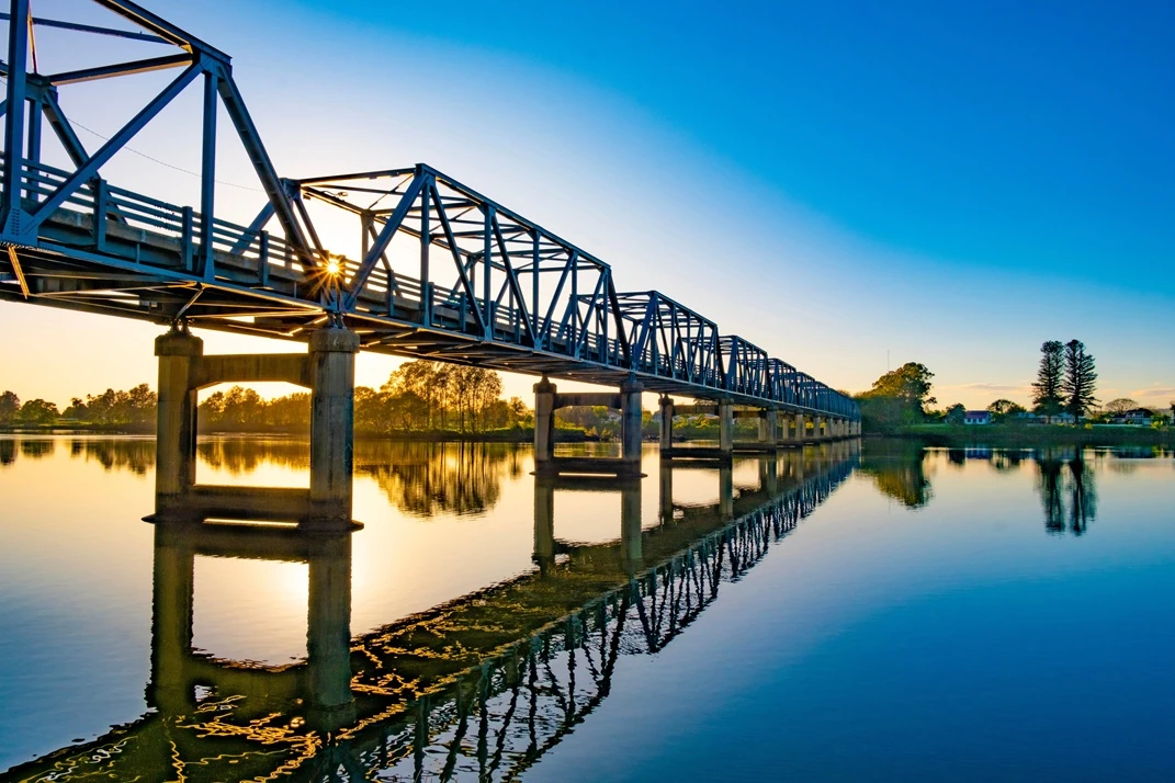 Martin bridge over the famous Manning river at Taree in NSW. Australia.