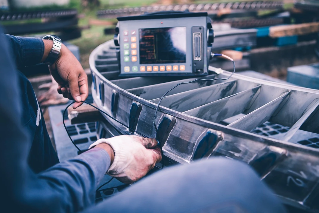 Phased array ultrasonic test (PAUT)- An advance nondestructive testing technique (NDT) develops from pulse echo conventional UT by using multiple transducer elements, inspected by APEC Inspection